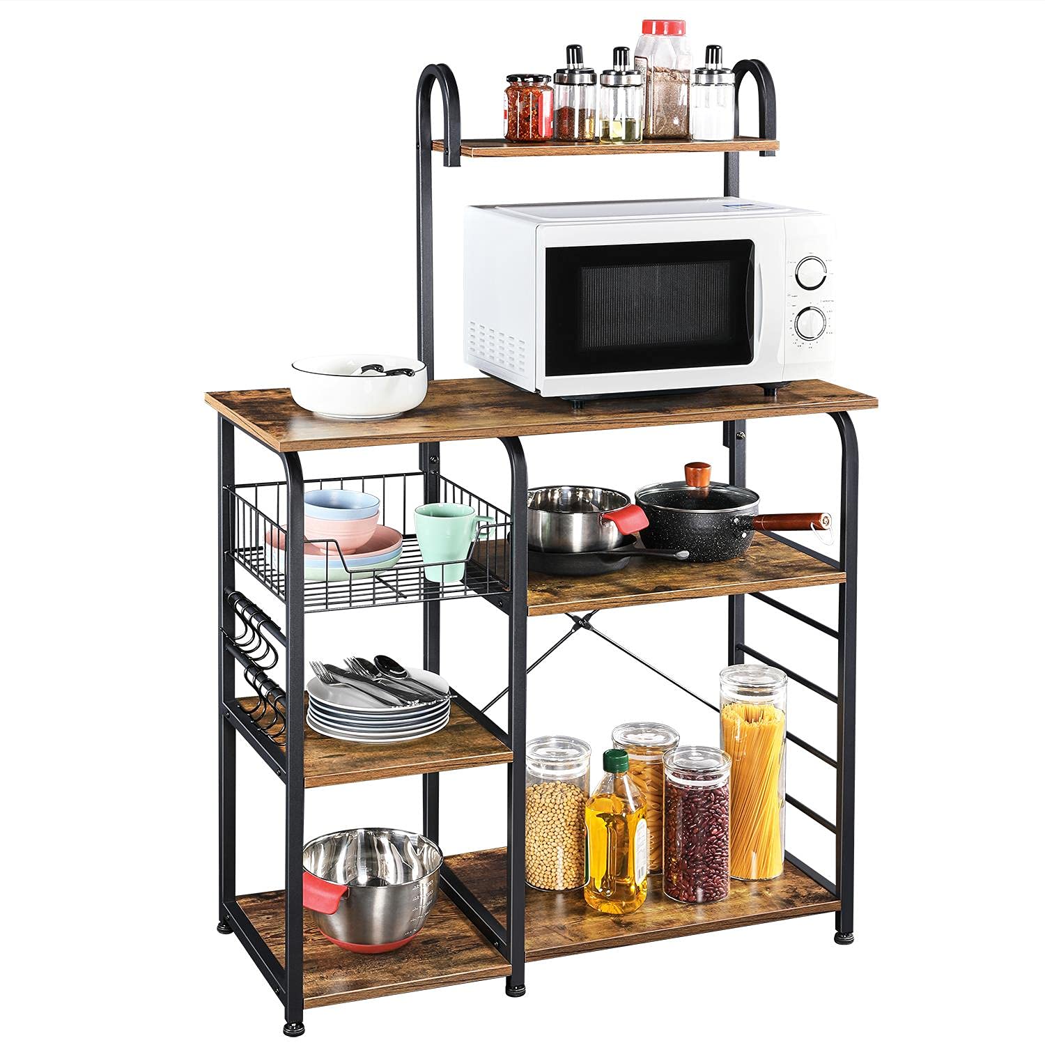 Buy Yaheetech Baker's Rack, Kitchen Storage Rack, Industrial Microwave