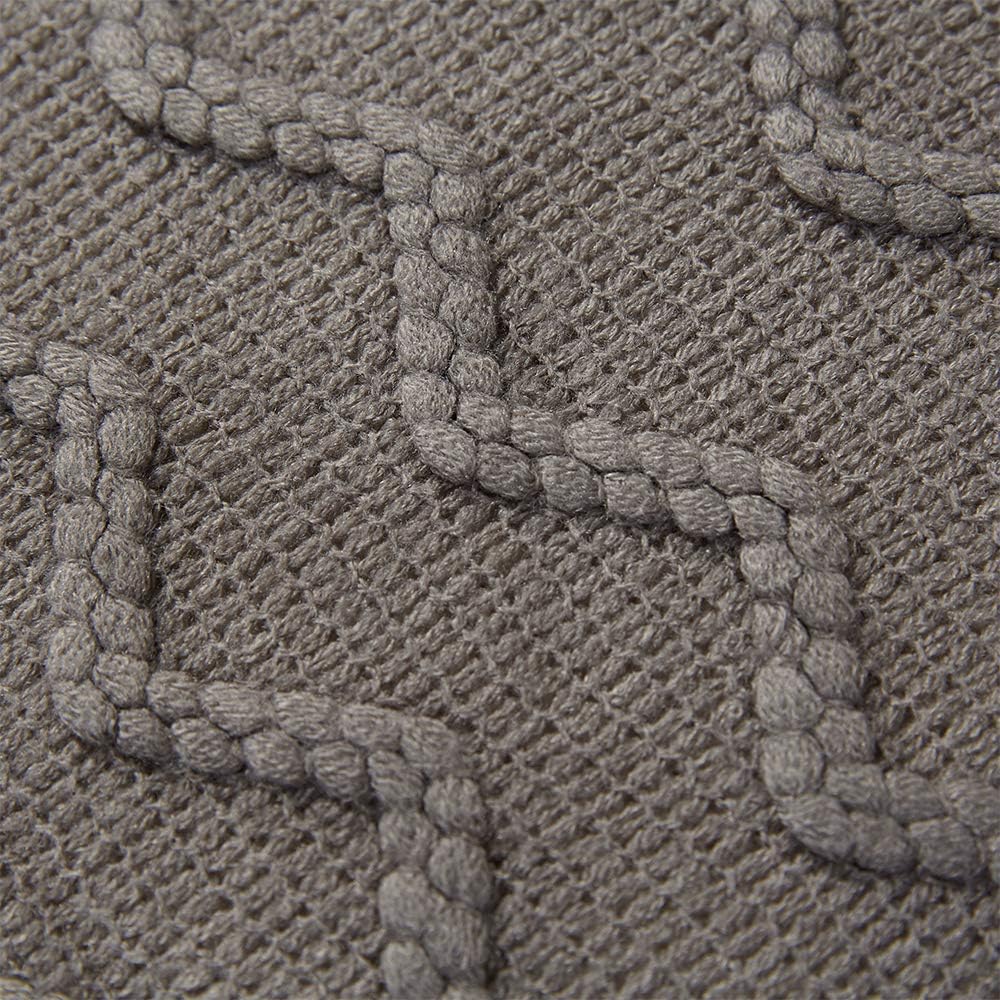 INSHERE Christmas Dark Grey Solid Color Knit Woven Throw Blanket with Tassels Fringe Cozy Soft Warm Lightweight Winter Home Decor Decoration for Couch Benche Bed Chair Sofa Living Room 49''x78''