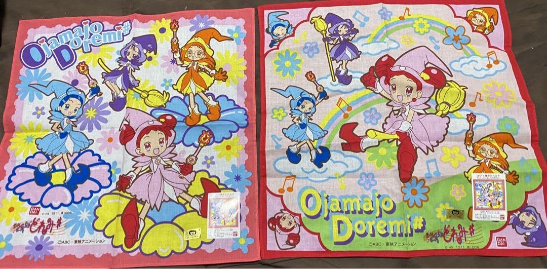 Amazon.co.jp: おジャ魔女どれみ ハンカチ 2枚組 AOQR : おもちゃ