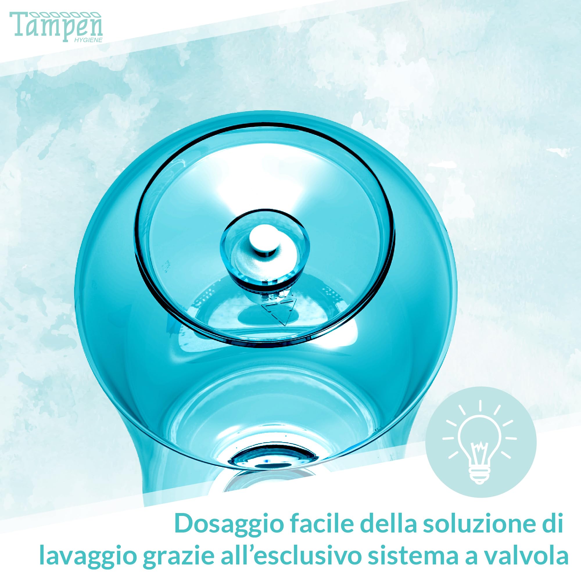 Tampen Doccia Nasale con 120 x Sale (300g) e 1x Misurino Dosatore (1g) ∙ Lavaggio Nasale Adulti e Bambini ∙ Vasetto da Pulizia Nasale Premium