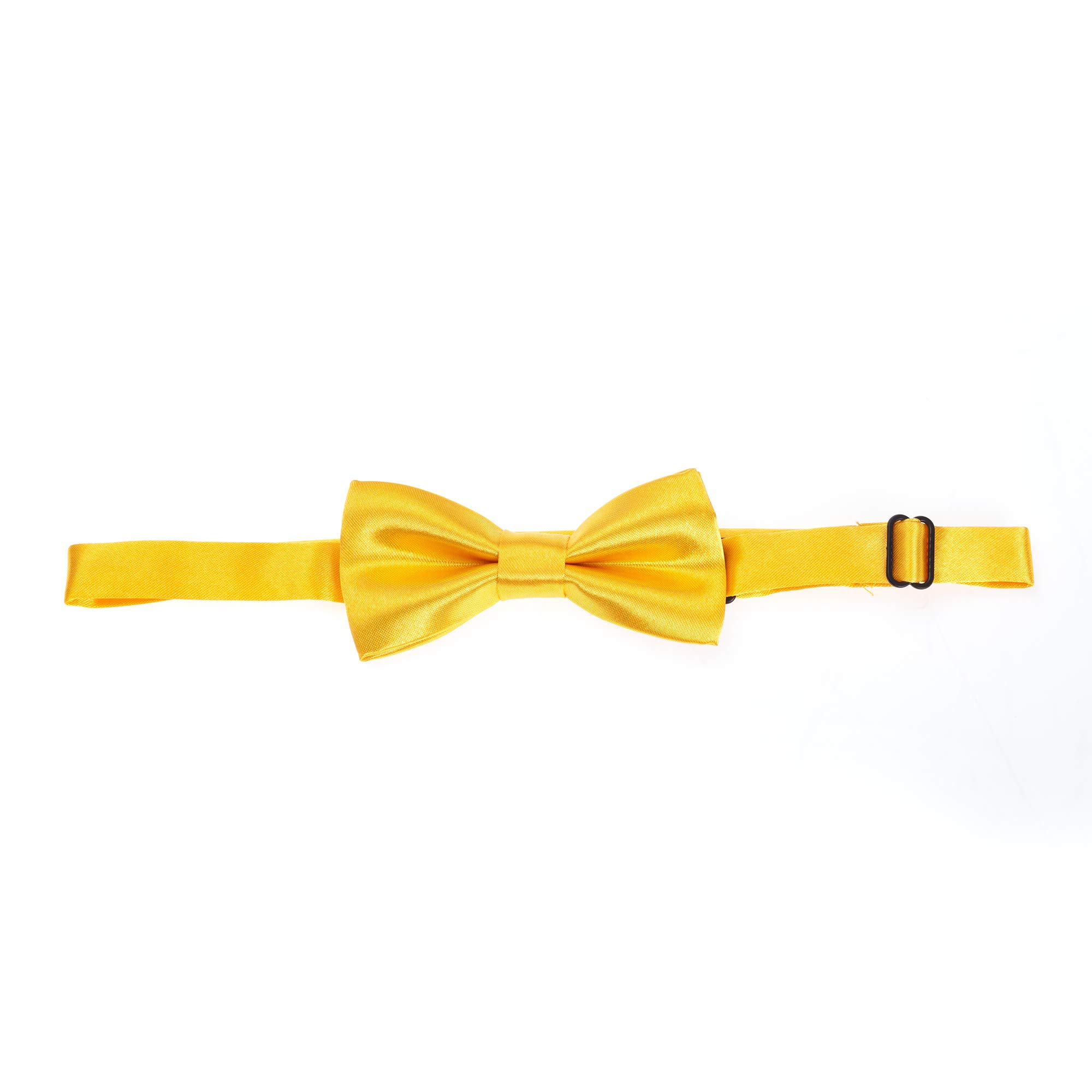 The Tie Company Boys Golden Yellow The Tie Co™ Children's Pre-Tied & Adjustable Satin Solid Colour Classic Plain Bow Tie Kids (Golden Yellow)