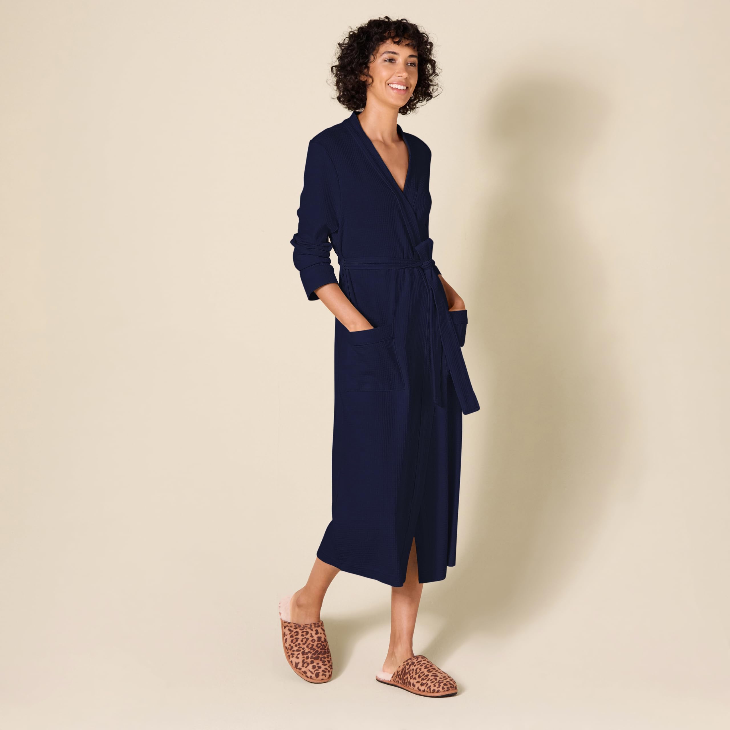 Amazon Essentials Women's Lightweight Waffle Full-Length Robe (Available in Plus Size) — view 5