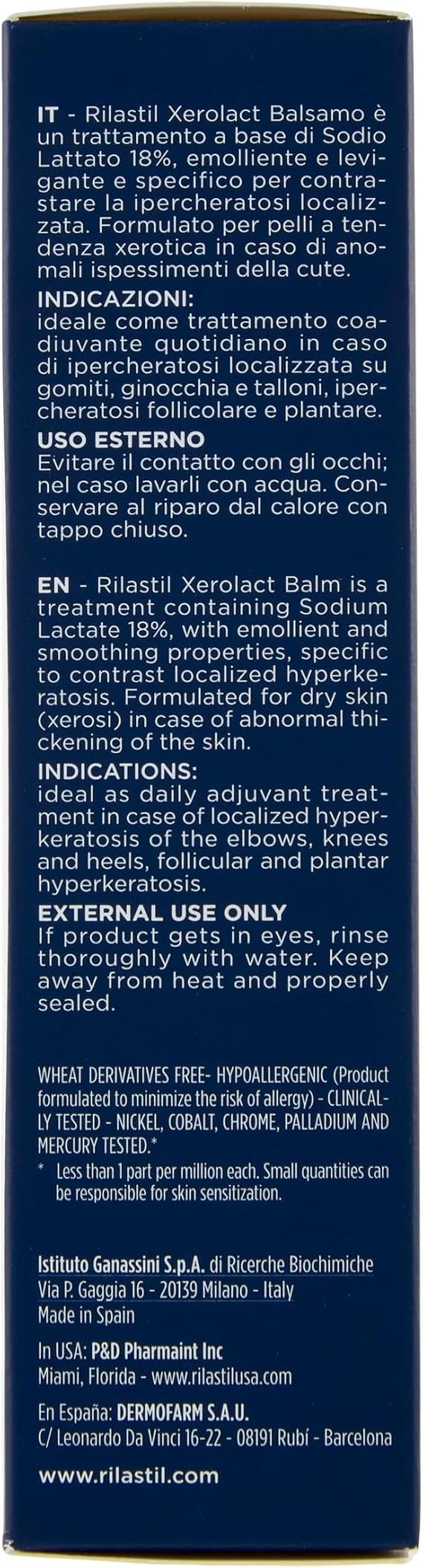 Rilastil Xerolacte Balm 18% - 100 ml