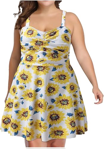 Conjunto de traje de baño con tirantes ajustables para el hombro, espalda descubierta, talla grande, tankini y parte inferior de pantalón corto con