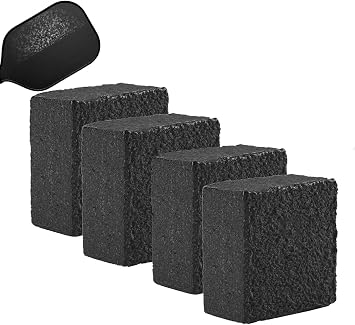 Pickleball Carbon Cleaner - Premium Pickleball Paddle Eraser for Raw Carbon Fiber Paddles, Effortless Removal of Ball Residue, Dirt & Minor Scratches, Quick & Long-Lasting 4pack