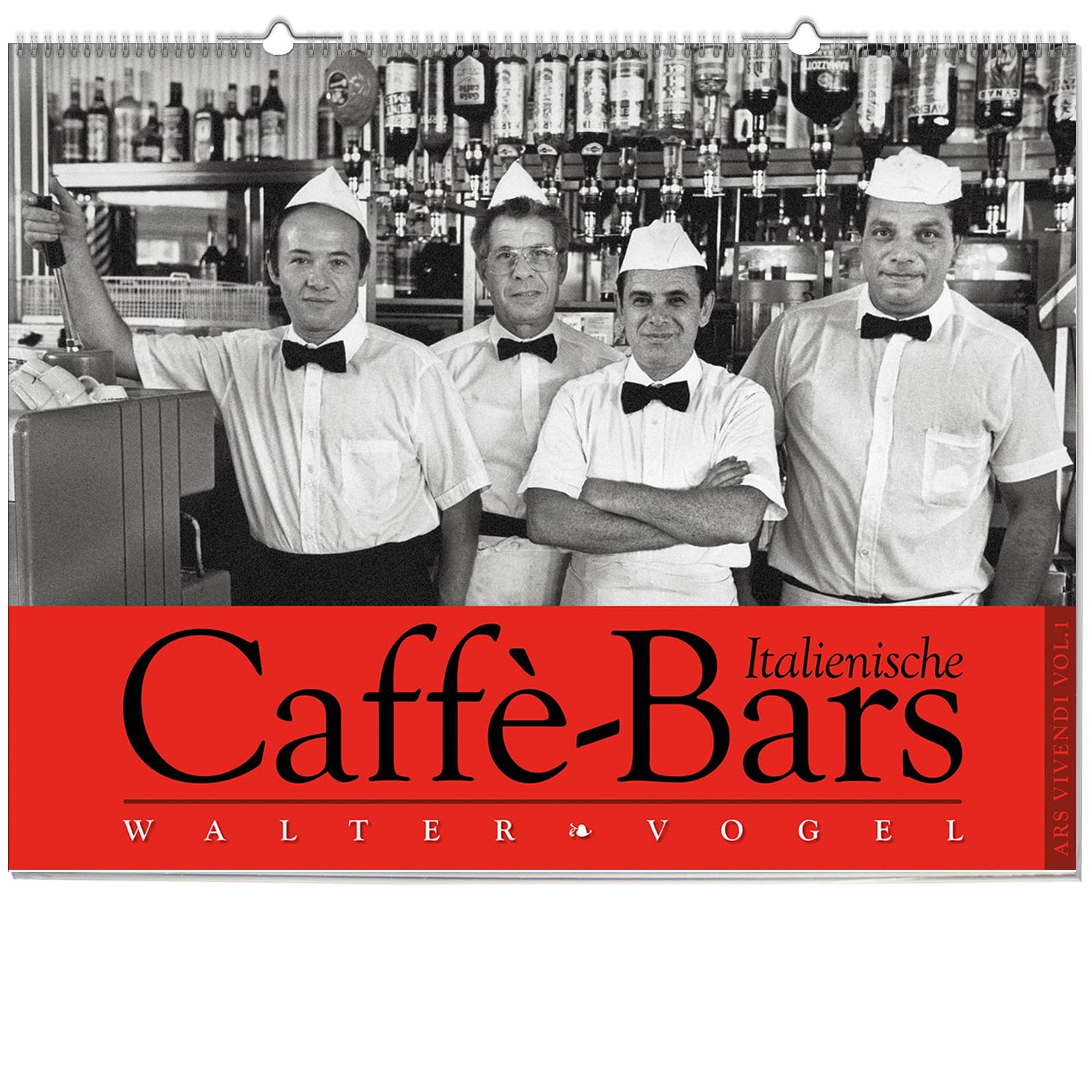 Italienische Caffè-Bars. Immerwährender Monumentalkalender - Kalender mit schwarz-weiß-Fotografien - Italienische Caffe-Bars
