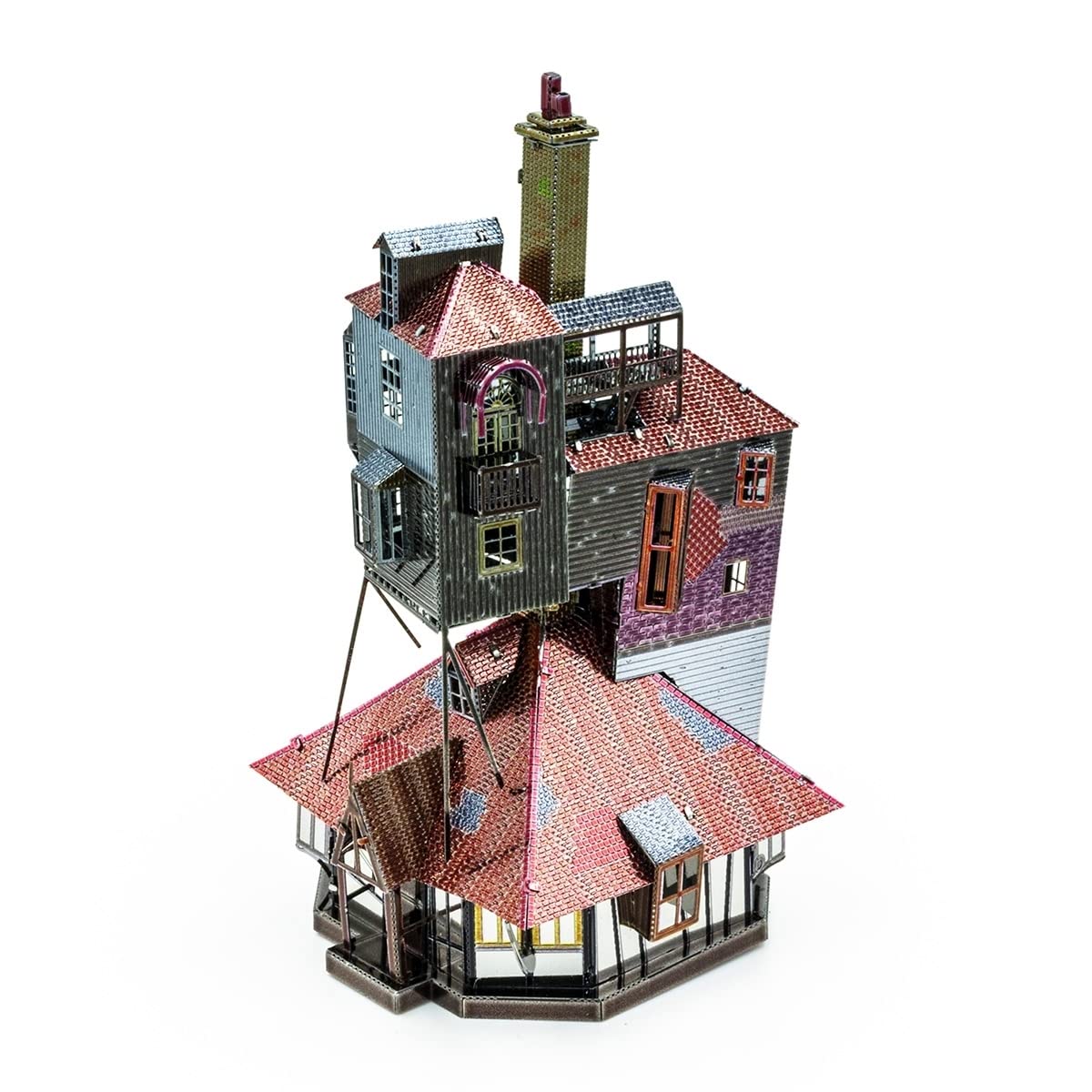 Fascinations Metal Earth Harry Potter The Burrow en color 3D Metal Model Kit Kit con pinzas