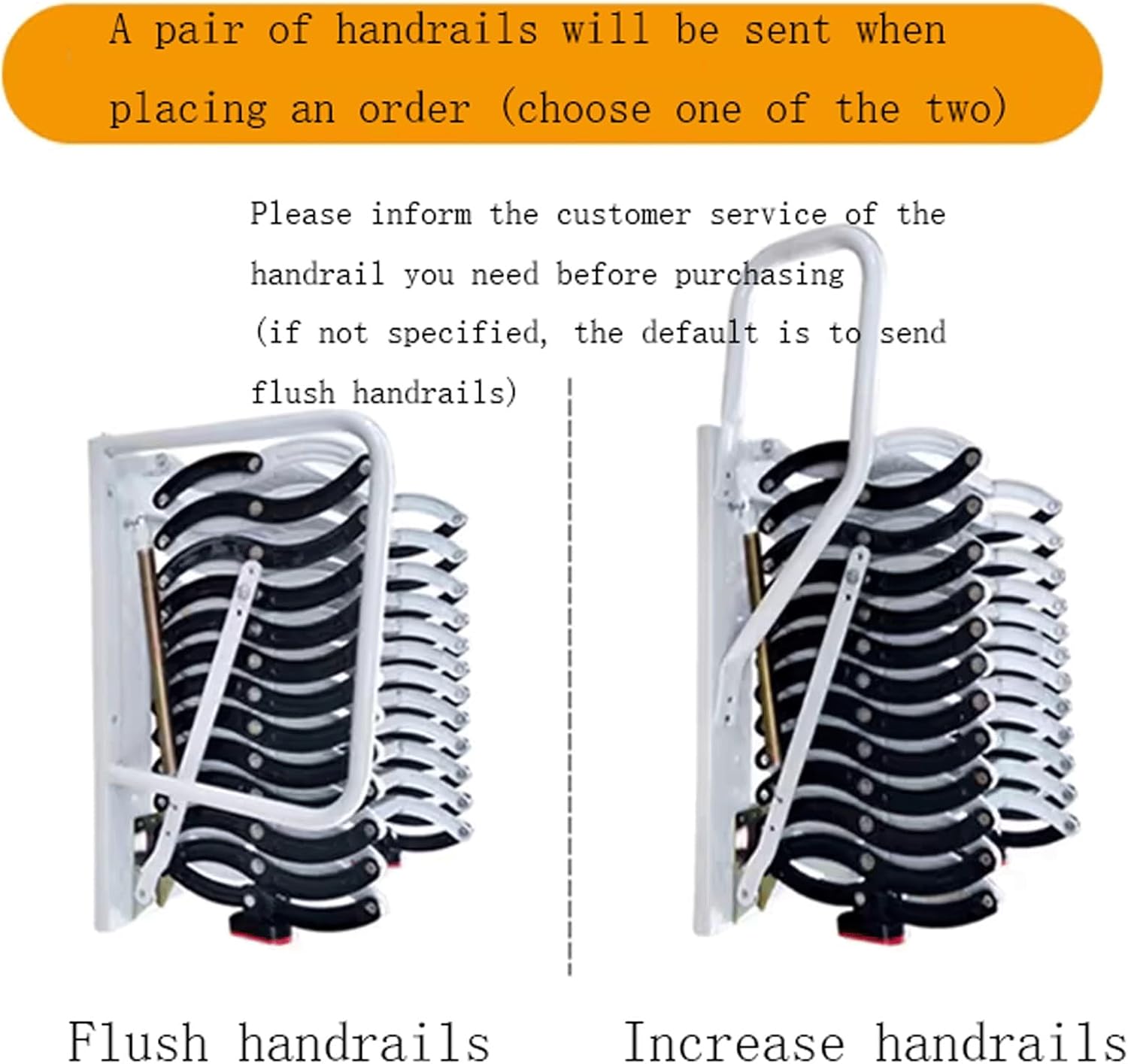 attic ladders Loft Ladder Manual Wall Mount Ceiling Folding Titanium Magnesium Steel Attic Stairs Pull Down Telescoping Ladder(3.3-3.5m)