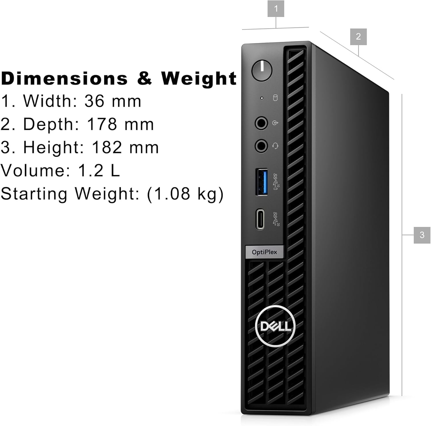 Dell OptiPlex Micro Plus 7000 7010 MFF Micro Form Factor 1.2L Business Desktop Computer, 13th Gen Intel 16 Cores i7-13700 up to 5.1GHz, 32GB DDR5 RAM, 1TB PCIe SSD, WiFi 6, Bluetooth, Windows 11 Pro