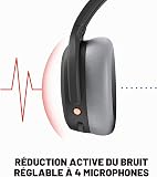 Skullcandy Crusher ANC 2 Over-Ear Noise Cancelling Wireless Headphones with Sensory Bass, 50 Hr Battery, Skull-iQ, Alexa Enabled, Microphone, Works with Bluetooth Devices, Asphalt AMZ - 4