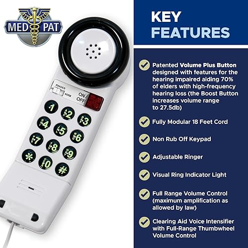 Miniatura 4 de XL88Q Teléfono desechable de la habitación del paciente