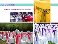 Vista 4 de ATRBB Cinta de satén dorada de 4 pulgadas de ancho, 27 yardas suave, sin arrugas y consecutivas cinta de tela sólida para ceremonia de corte