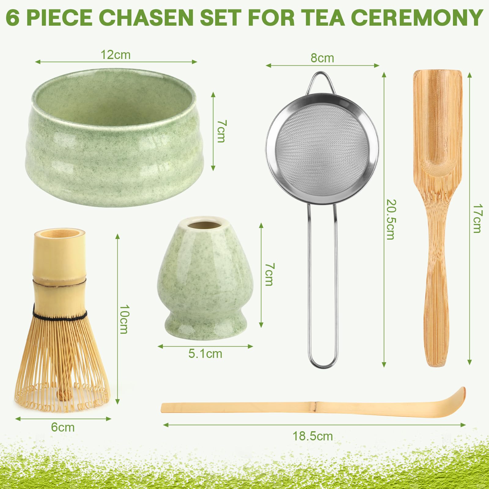 Matcha Kit 5 Piezas Bambú para Amantes del Matcha y Ceremonias del Té