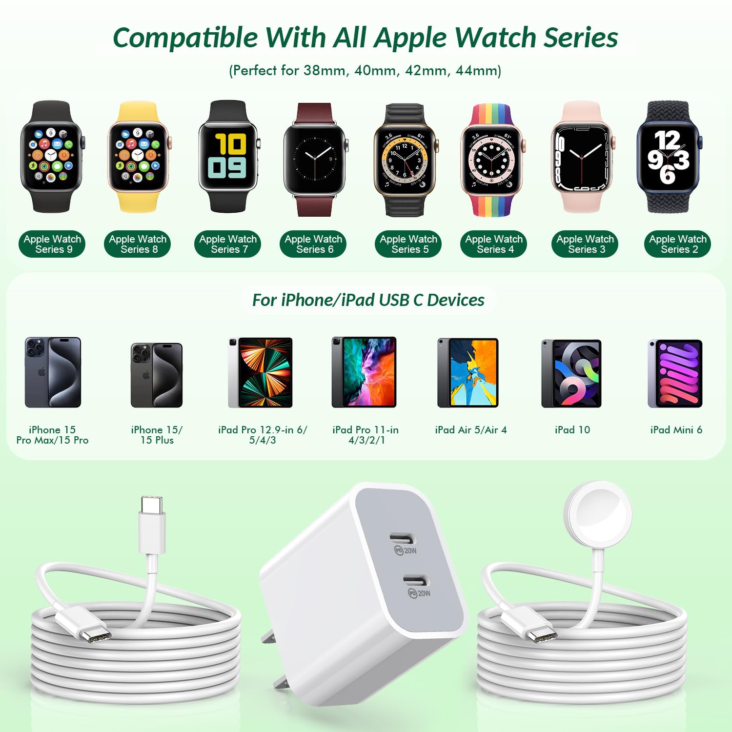 Long câble de charge iWatch pour Apple Watch Series 5