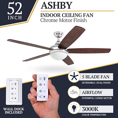 Miniatura 2 de Prominence Home 51630-01 Ashby Ventilador de techo