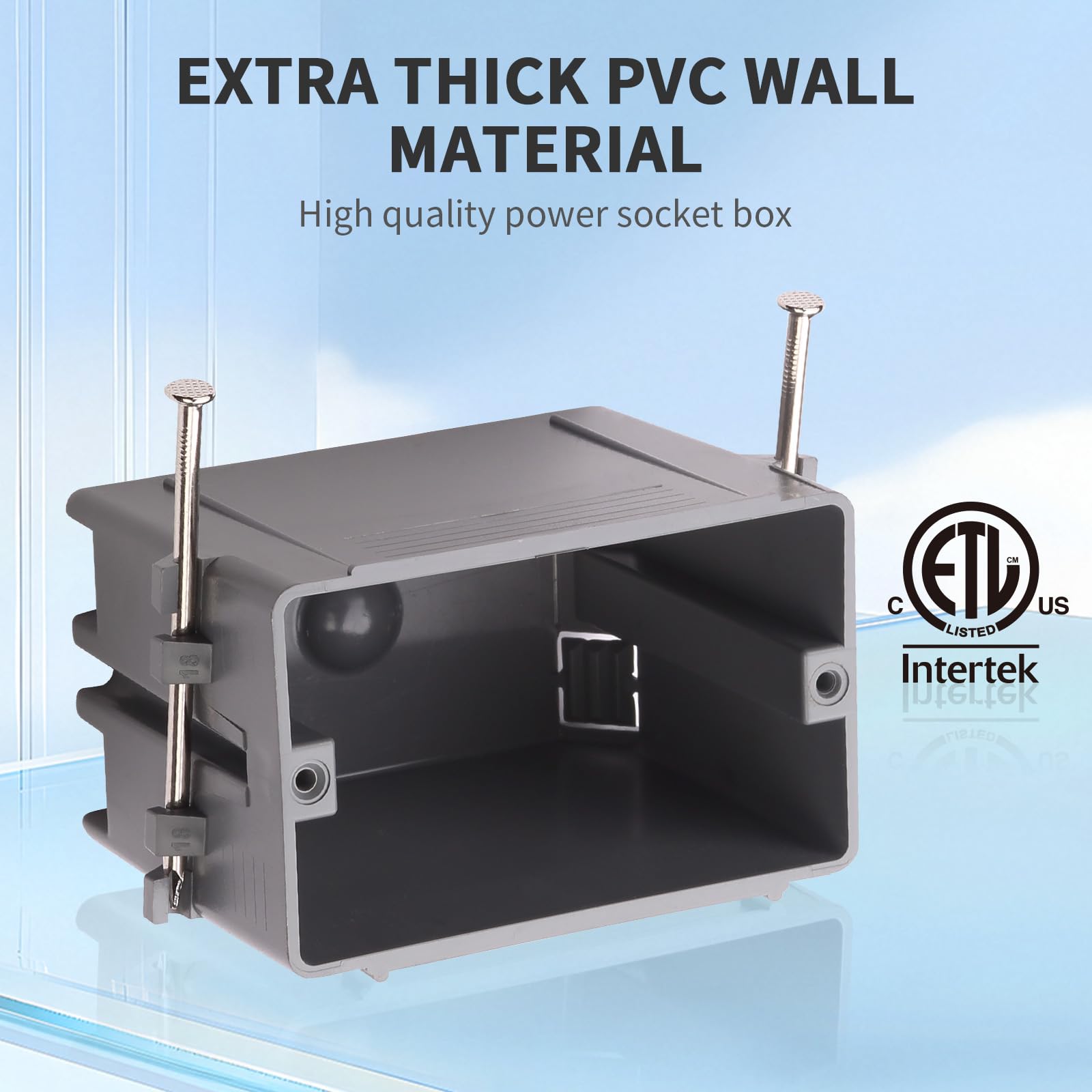 1-Gang PVC Electrical Boxes - 50 Pack, UL Listed -3