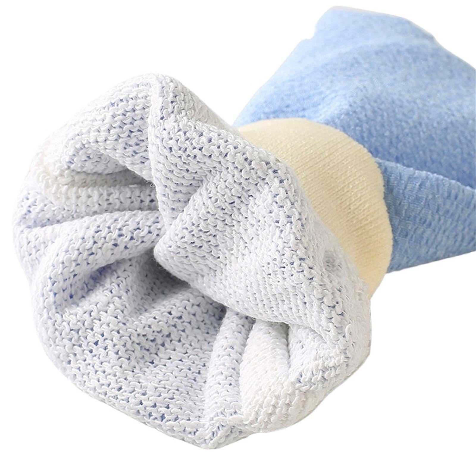 Peeling Handschuh Badehandschuhe 8 Stück/4 Stück/1 Stück – doppellagig und Handtücher – Badeutensilien for die Körperpflege(8PCS)