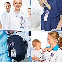 Vista 5 de Carrete retráctil con clip de identificación para enfermera, enfermería, tarjeta de identificación, anatomía del corazón, enfermería, estudiante