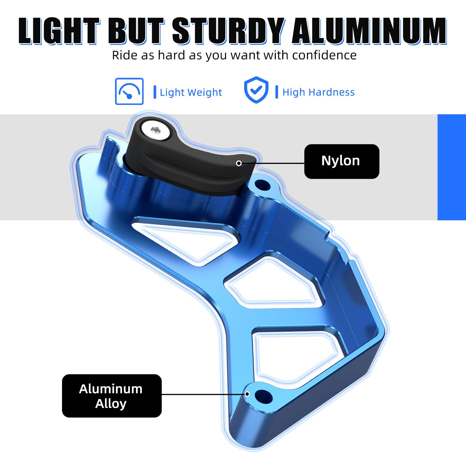 NICECNC Guía de Cadena de protección de piñón Azul Compatible con Yamaha Raptor 700 YFM700 2013 2015 2016 2017 2018-2024, Raptor 700 YFM700R 2006 2007 2008 2014, Raptor 700R YFM700R 00R SE 2 017-2024