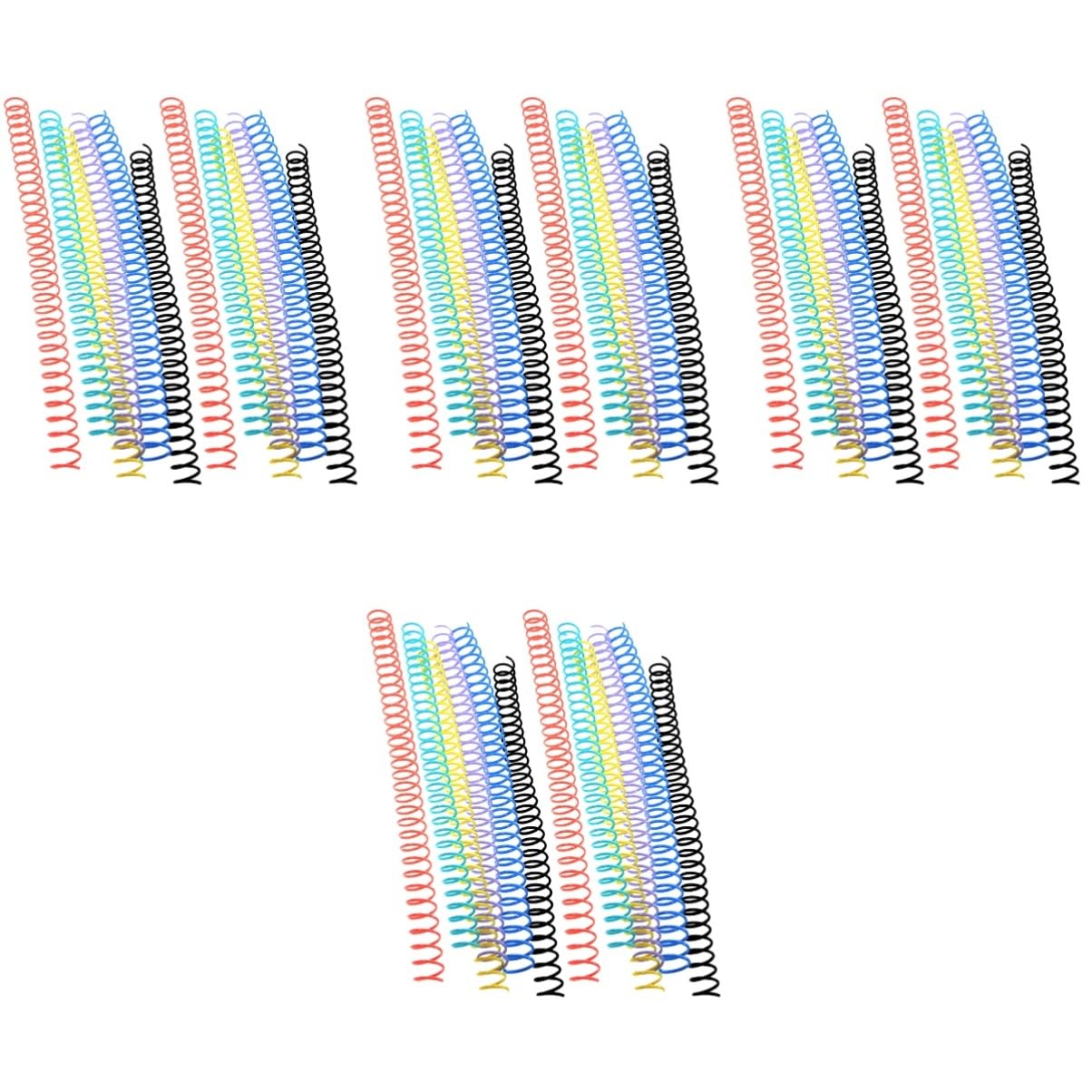 jojofuny 4 Set Libro Della Bobina Forniture Per Rilegatori Di Libri Bobine Di Libri Vincolanti Cerchi Per Raccoglitori Di Fogli Sciolti Fermagli Per Libri Anelli 12 Pezzi * 4