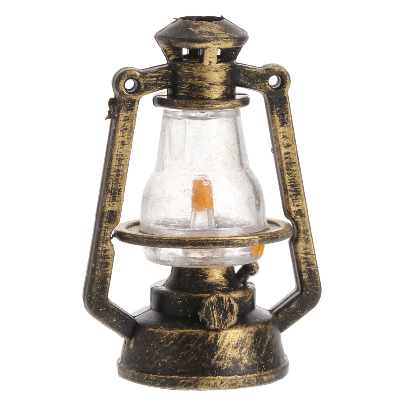 HEMOTON 4pcs Resin Craft Miniature Table Lamp Ornament for Micro Landscape Decor Model