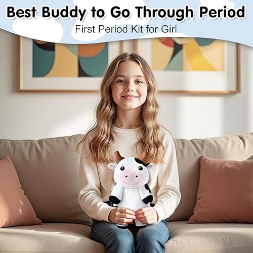 Vista 79 de Highland Cow Almohadillas térmicas para microondas para vientre, cuello y hombros, felpa calentable con calor húmedo, funda de felpa extraíble