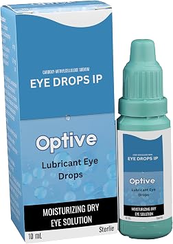 Optive Eye Drops 10ml x 2- Eye Drops for Dry Eye, Lubricant Eye Drops