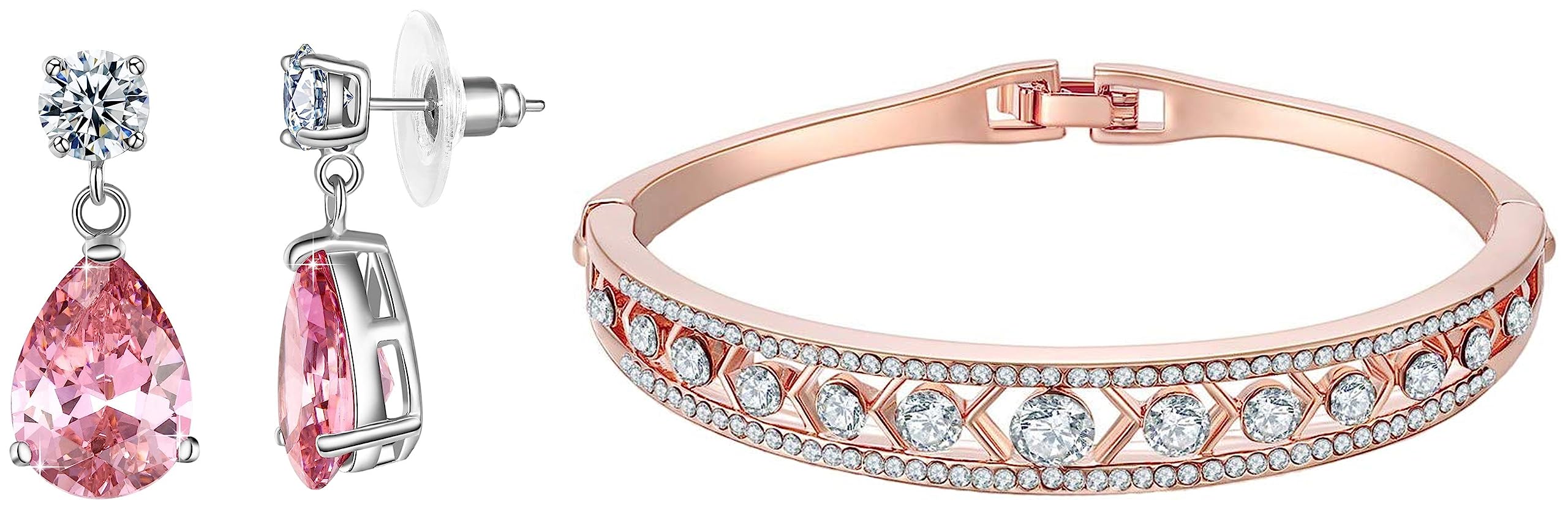 Yellow Chimes Earrings for Women and Girls | Multicolor Stone Crystal | Silver Tone Drops | Oval Shaped | Birthday Gift for Girls and Women Anniversary Gift for Wife