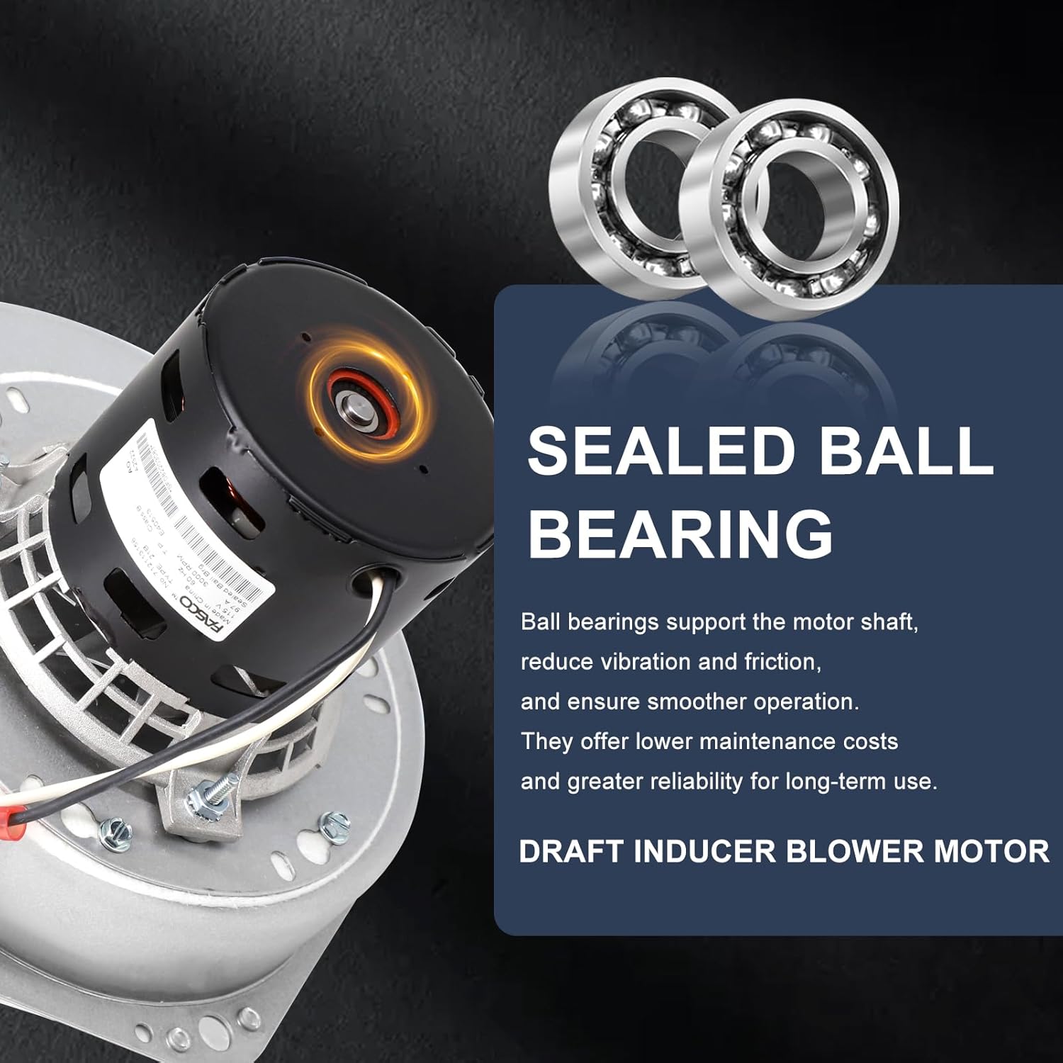 Criditpid 80P20001-R, 80P30521-R & 80P31093 Combustion Blower Fan Replacement for St Croix Auburn, Afton Bay, Hastings Pellet Stoves.(With Housing)