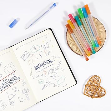 Glitter Gel Pens for Cricut Joy and Joy Xtra, 0.8 Tip Medium Point Pens for Writing Drawing Cards Invitation