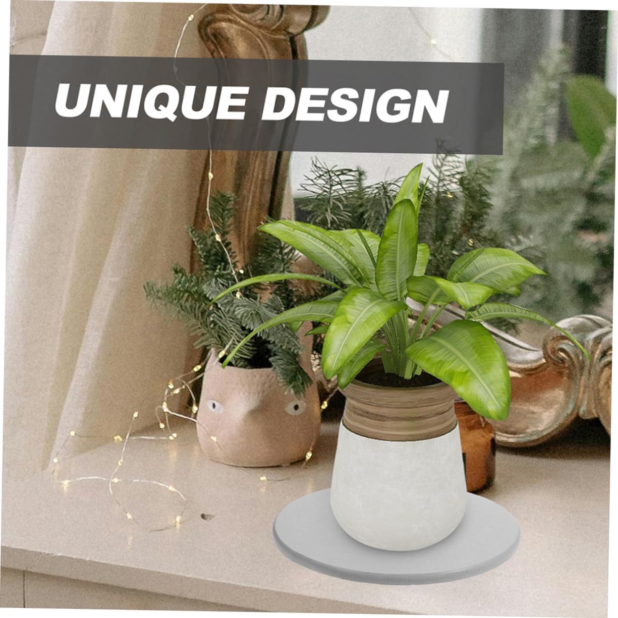 4pcs Drip Trays for Plants Plant Saucer Water Absorption Trays for Potted Flowers