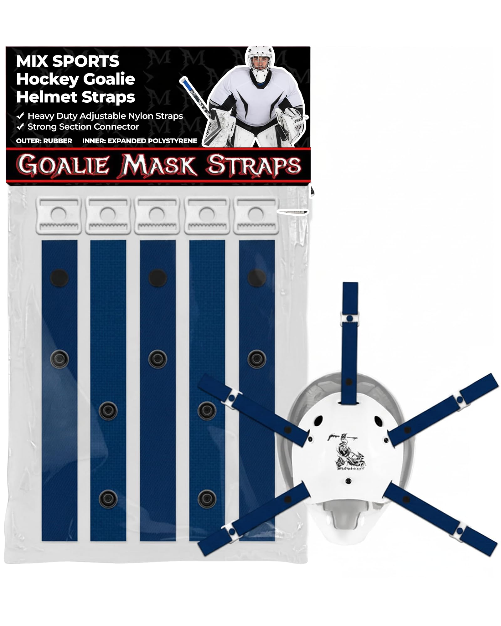 Amazon.com : Mix Hockey (MX2) Goalie mask Helmet Outside Backplate