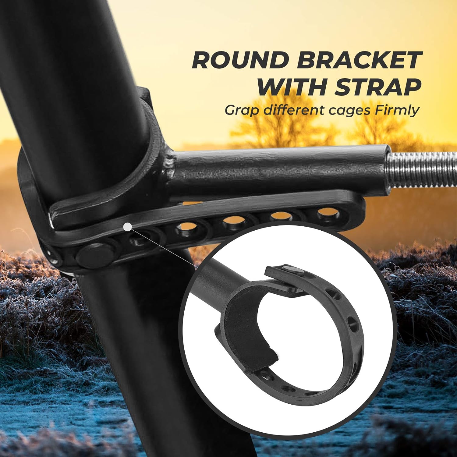 UTV Overhead Gun Holder, kemimoto Roof Gun Carrier Bow Rack 21in-28in Roll Bars Depth(Front to Back) Compatible with Polaris Ranger Kawasaki Mule : Automotive