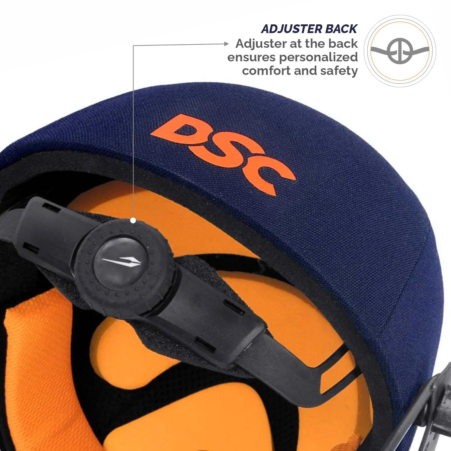 DSC Punch Cricket Helmet for Mens, Colour - Navy, Size - Large 2