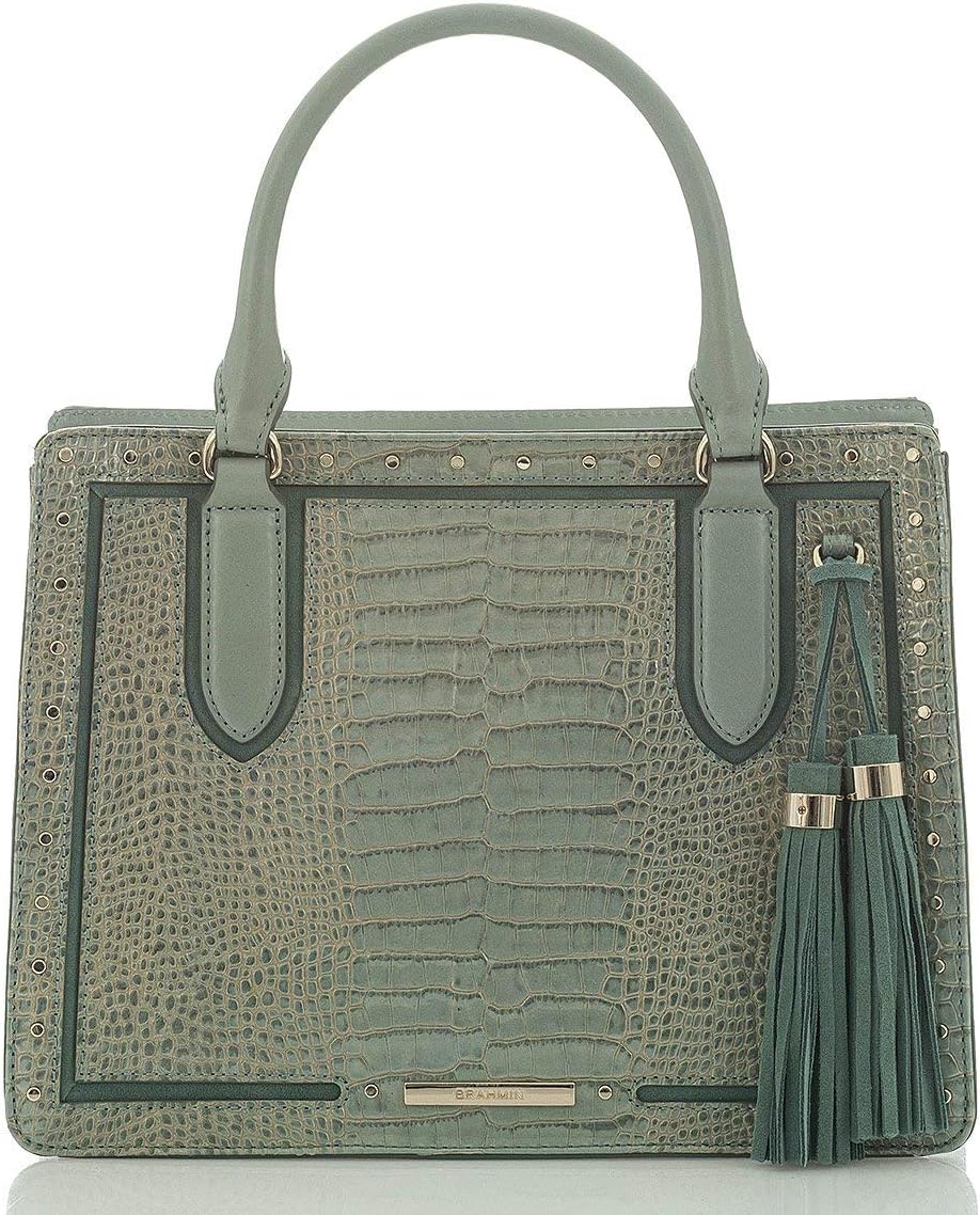 BRAHMINSmall Camille Harrison Satchel Ocean