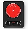 VBGK Single Burner Electric Cooktop,110V 1800W Electric Stove Top with LED Touch Control,10 Power Levels, 4 hTimer, Safety Lock,Portable cooktop,Overheat protection