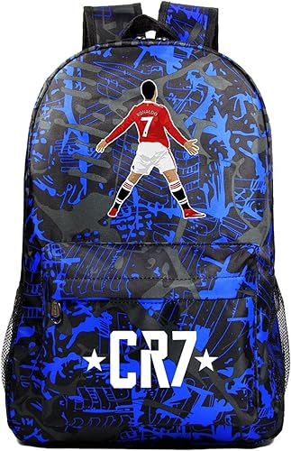 WEIYON Cristiano Ronaldo - Mochila escolar ligera para niños, mochila casual duradera para estudiantes, Color 19
