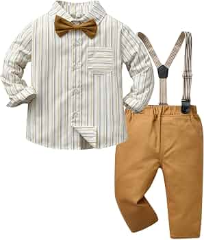 Costume Di Halloween Per Bambini 2026 – Set Camicia A Maniche Lunghe + Pantaloni A Righe | Per Feste E Travestimenti