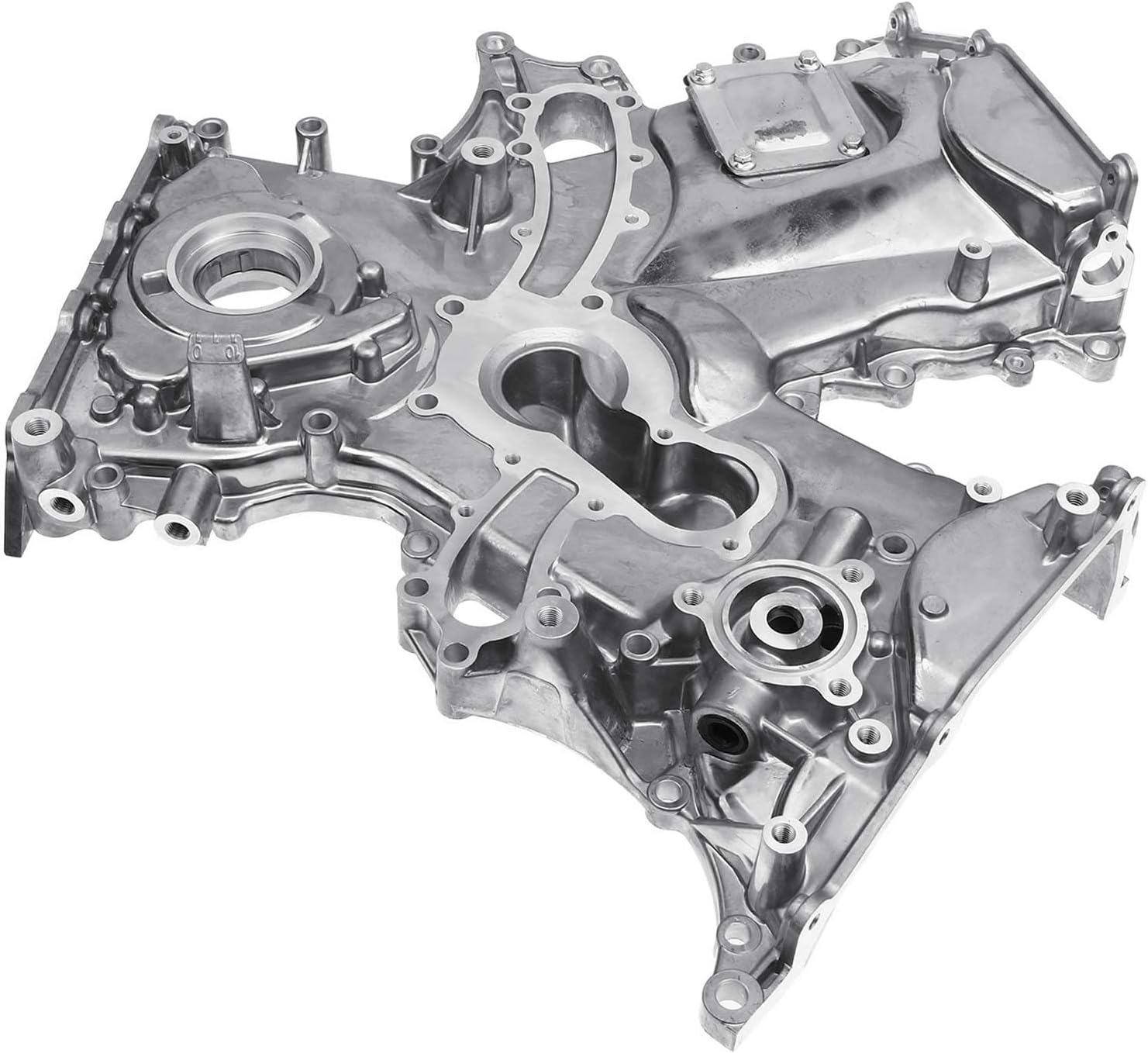 A-Premium Engine Timing Cover with Oil Pump Compatible with Toyota Tacoma 2005-2015 Tundra 2005-2011 4Runner 2003-2009 FJ Cruiser 4.0L 1GR-FE DOHC