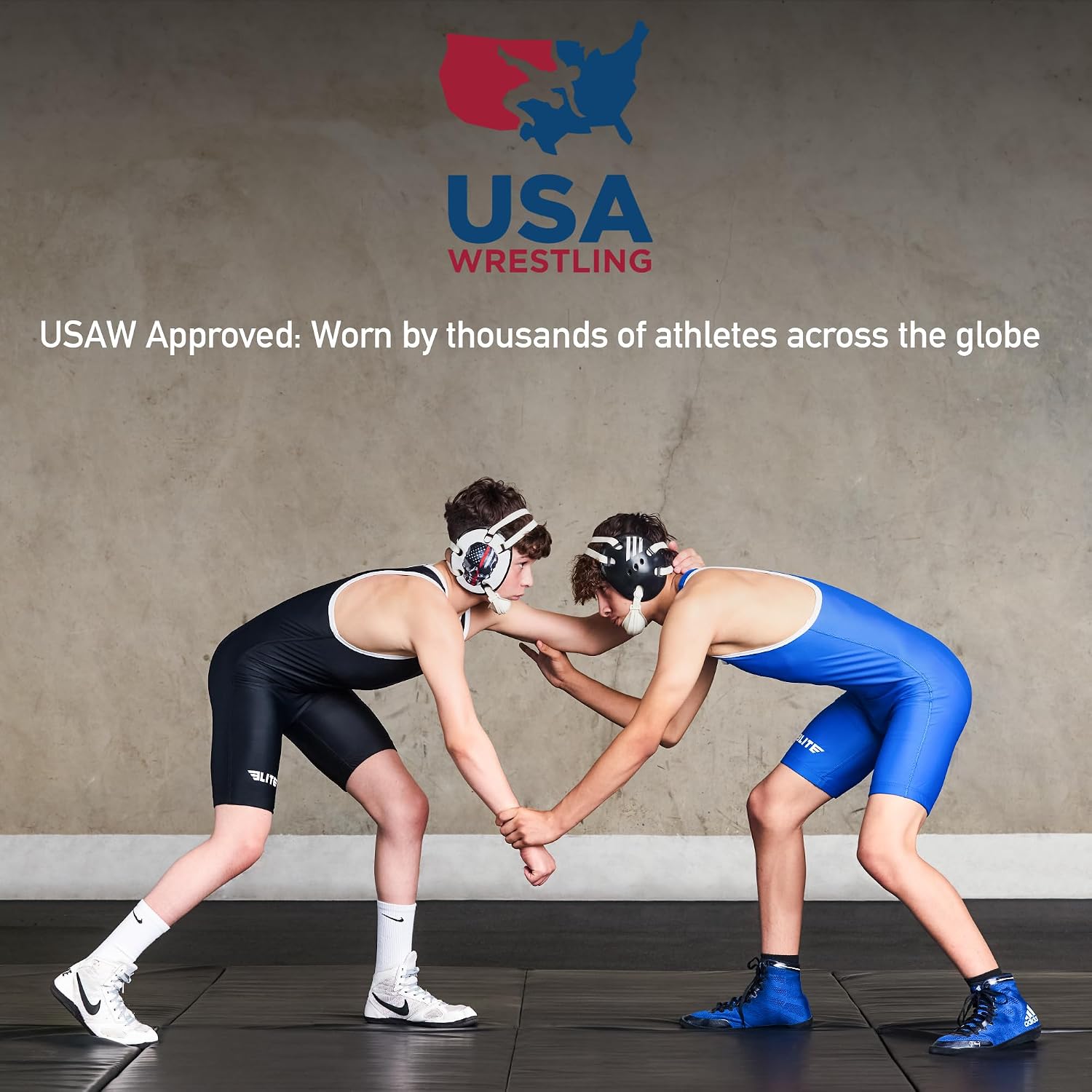 Elite Sports Kids Wrestling Singlet – Youth Compression Singlet for Boys & Girls, Training, Grappling & Tournaments