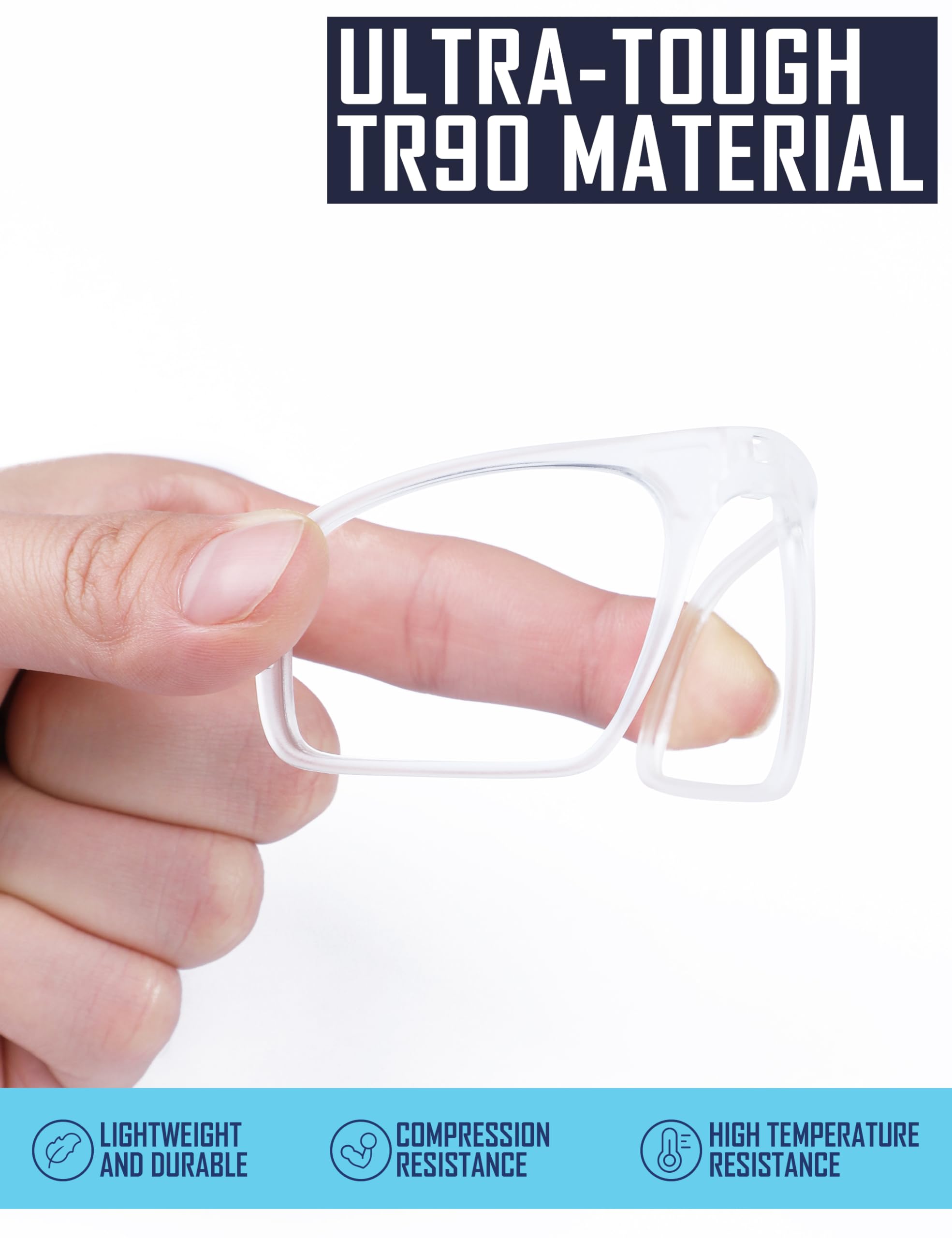 Saucer Jaw-breaker Moderno, Casual, Semi-rimless Hombre