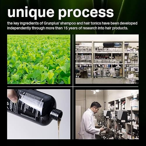 Miniatura 6 de Champú orgánico para pérdida de cabello  Champú para el crecimiento del cabello de 8.45 onzas líquidas para adelgazar el cabello y la caída del