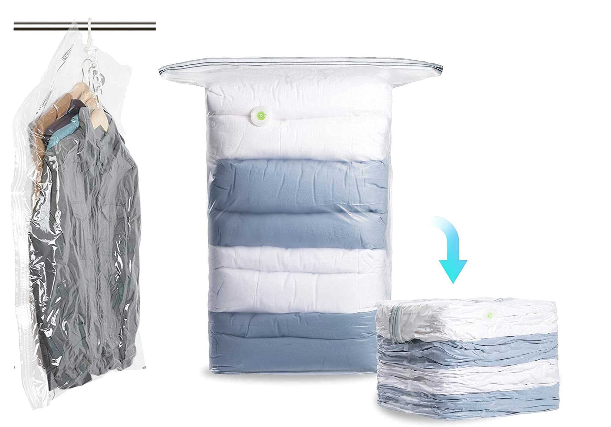 hanging vacuum bags for clothes