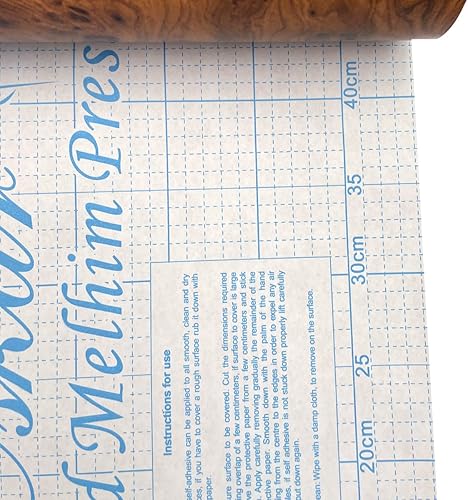 Miniatura 4 de Yifely Papel de madera marrón para muebles, PVC, autoadhesivo, revestimiento para estantes, taquilla, puerta, 17.7 pulgadas por 9.8 pies