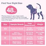 Jollywoods Female Dog Diapers 48 Count, Disposable Safe Diapers with Wetness Indicator, Super Absorbent Leakproof, Puppies, Females in Heat, Excitable Urination, Urinary Incontinence Protection L