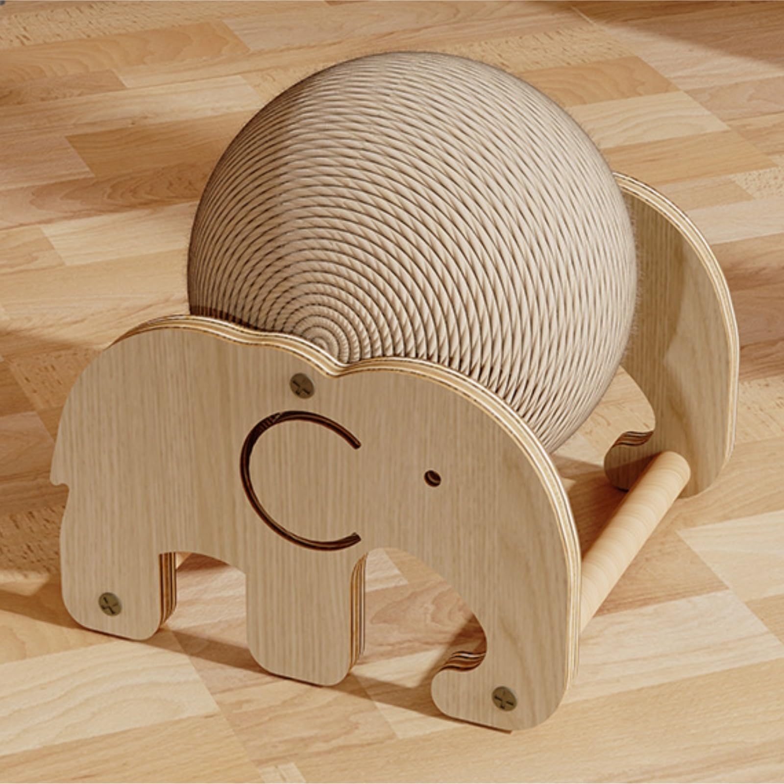 Tiragraffi Cartone per Gatti Tiragraffi for Gatti con Sfera Rotante in Sisal for Protezione Interattiva for Urniture Lounge(15.5cm)
