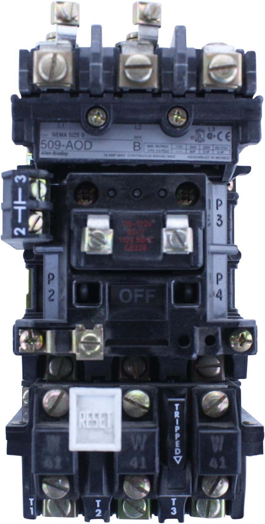 ALLEN-BRADLEY 509-AOD 18A 120V Coil Size 0 Starter