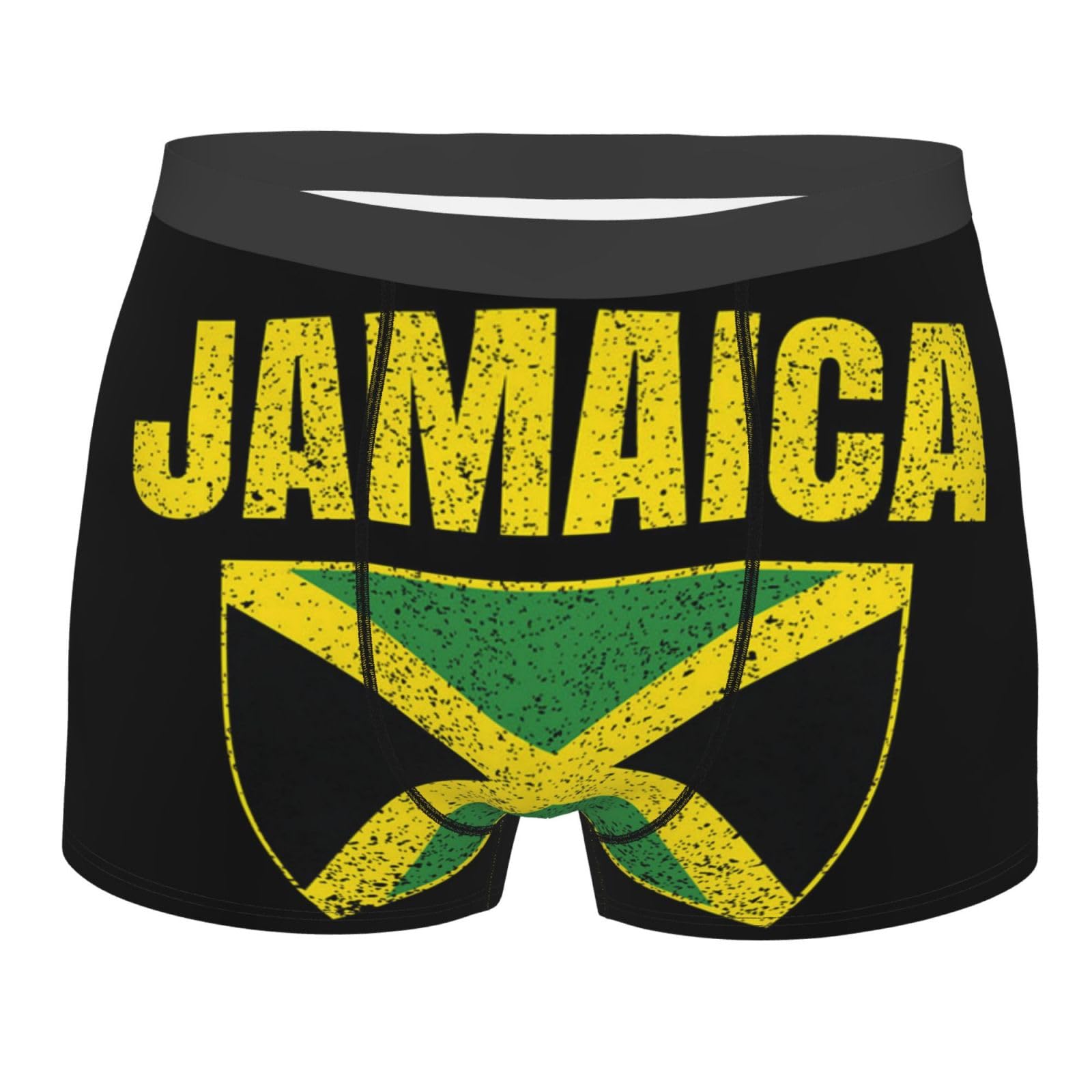 Vintage Jamaican Flag Men's Underwear Breathable Boxer Briefs Stretch Trunks