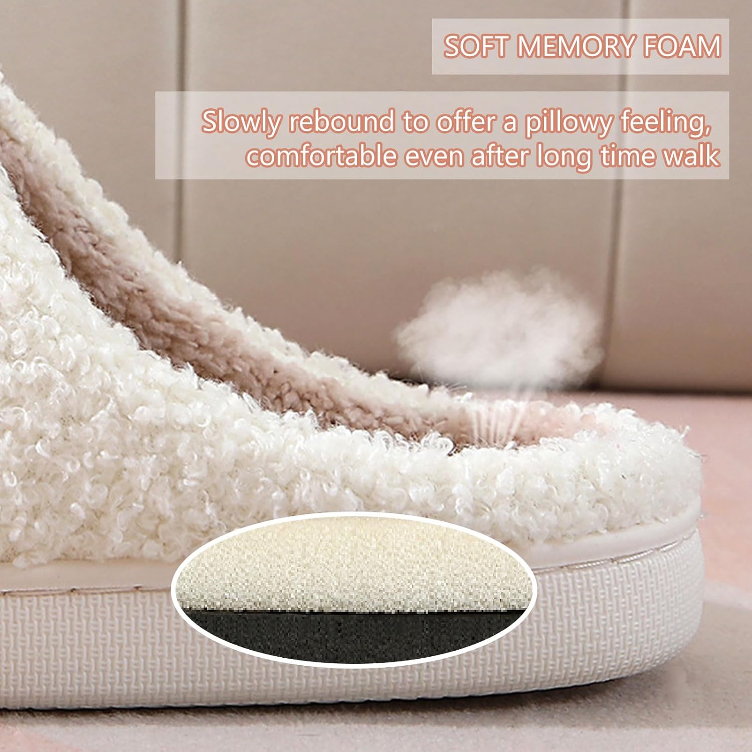 Cartoon Slippers for Womens Mens Cute Cozy Plush Warm Slip-on House Shoes for Indoor and Outdoor Meet Me at Midnight Strawberry Mushroom Evil Eyes Love Heart Slippers - Image 7