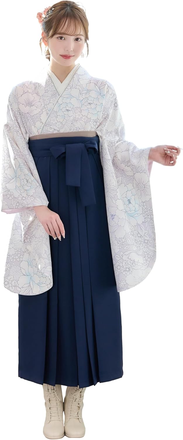 A5 レトロ 蝶々模様 金駒刺繍 金彩 薄黄色 正絹 振袖 成人式 着物 京